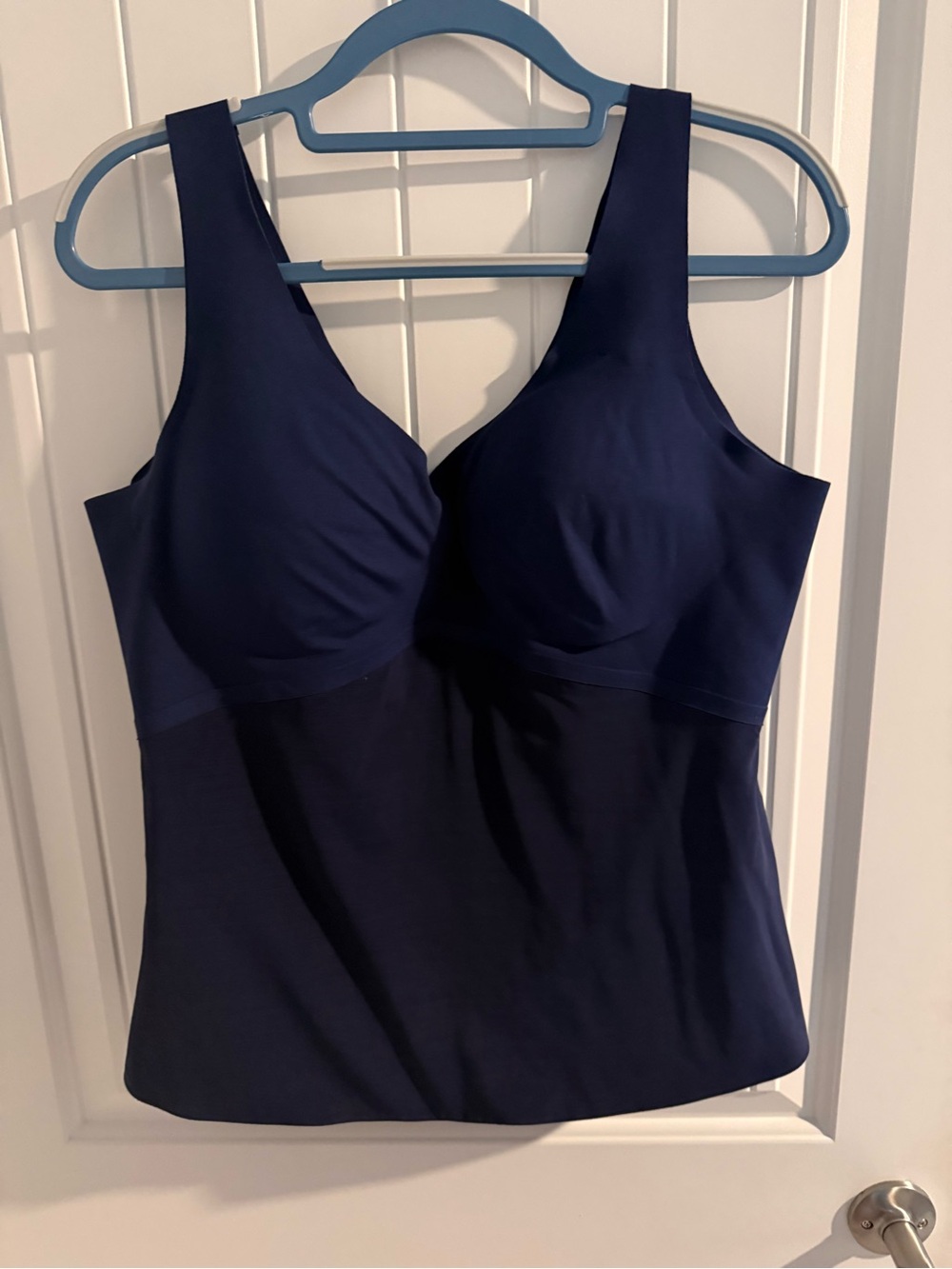 Honeylove LiftWear Cami 2X Navy Blue Shaping Tank Built-In Bra